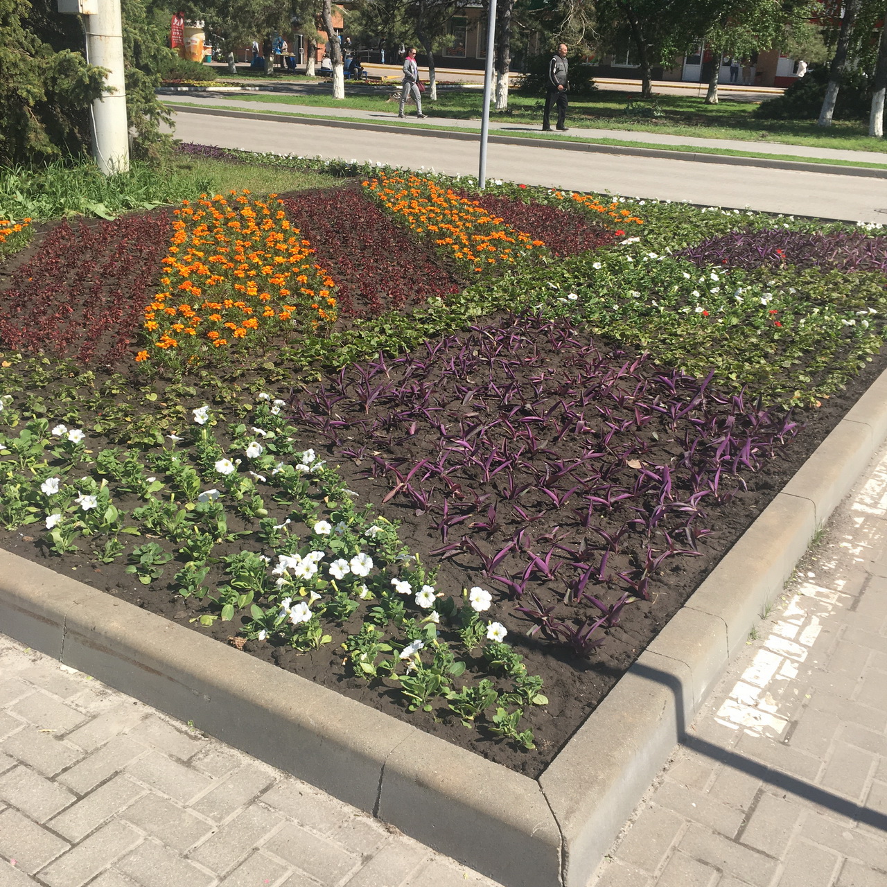 Квадратные цветники